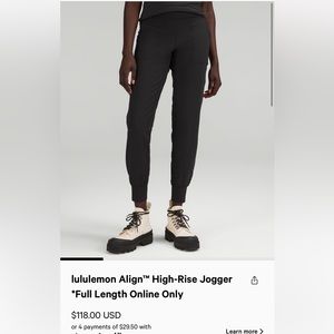 Lulu Lemon, Gray Align Joggers